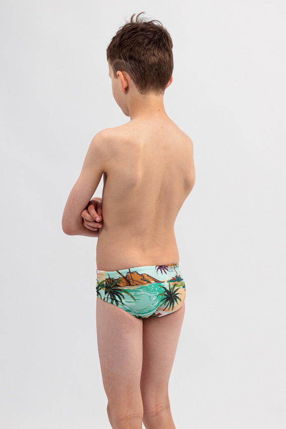 Boys Swim Briefs - Chlorine Resistant Swimwear  - Hula