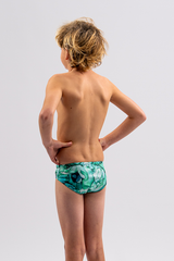 Boys Swim Briefs - Chlorine Resistant Swimwear  - Emerald Tide