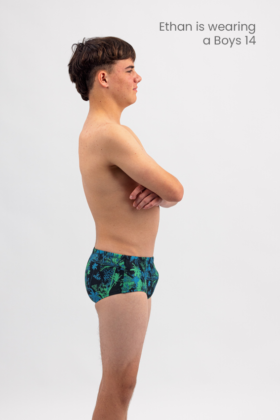 Boys Swim Trunk - Chlorine Resistant Swimwear - Beach Wilderness