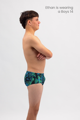 Boys Swim Trunk - Chlorine Resistant Swimwear - Beach Wilderness