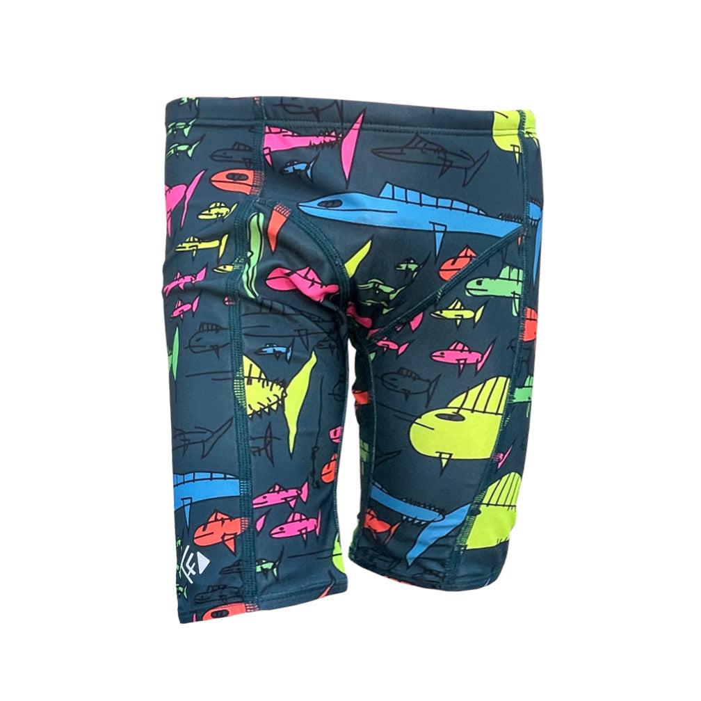 Boys Swim Jammer - Chlorine Resistant Swimwear - Cool Fish