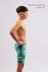 Chlorine Resistant Boys Jammer - Emerald Tide