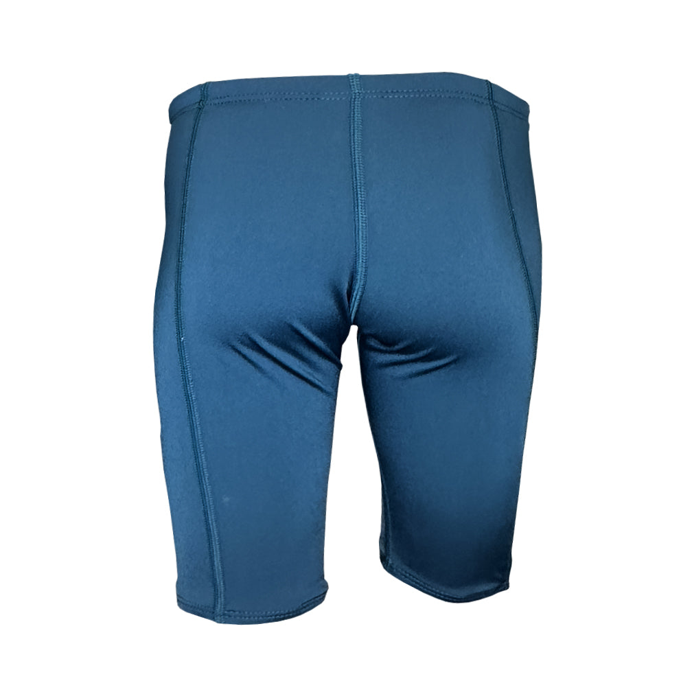 plain dark teal Boys Chlorine Proof Jammers. Australian Made