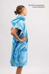 Adult Sand Free Hooded Towel -Digital Marine