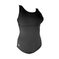 Woman's Empowered Scoop Back -Plain Black
