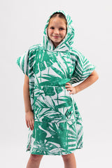 Kids Sand Free Hooded Towels - Evergreen Jungle