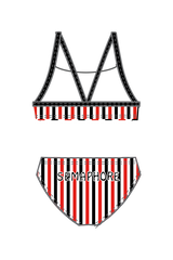 Semaphore SLSC Retro Stripe Two Piece Swimsuit