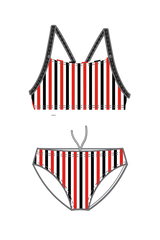 Semaphore SLSC Retro Stripe Two Piece Swimsuit