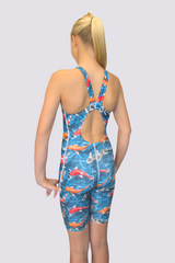 Girls Chlorine Resistant Legsuit Swimwear - 3 Second Memory