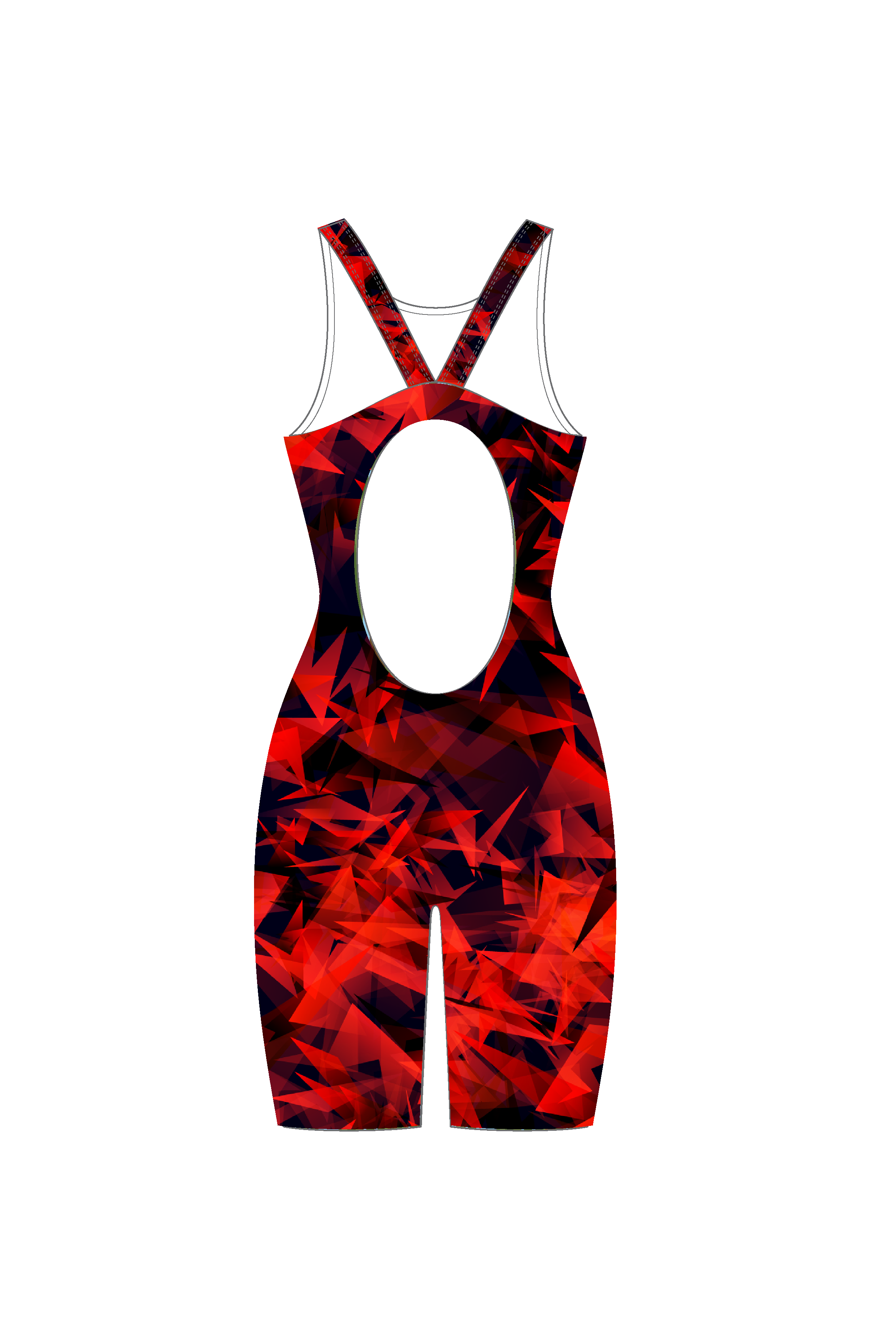 Girls/Ladies Swim Legsuit - Branxton Greta Redbacks