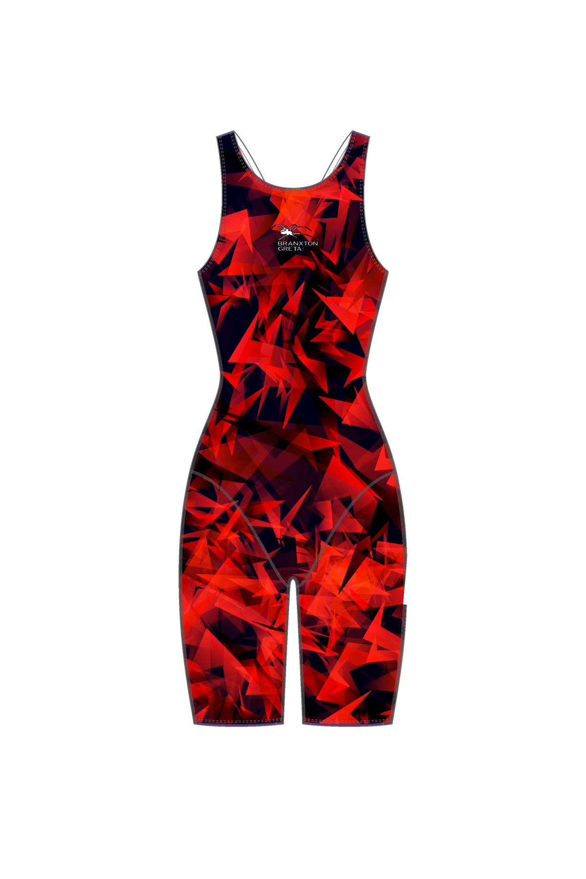 Girls/Ladies Swim Legsuit - Branxton Greta Redbacks