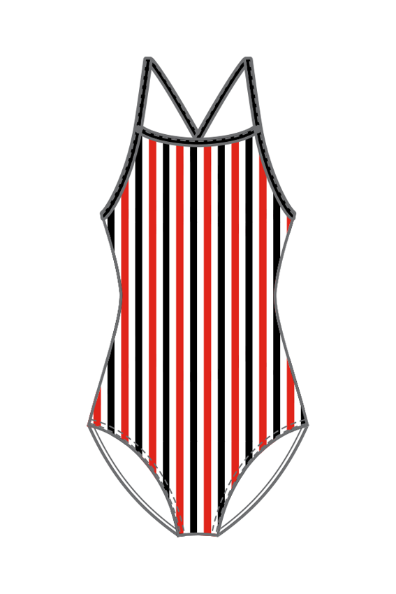 Semaphore SLSC Retro Stripe One Piece Swimsuit