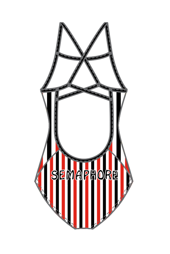 Semaphore SLSC Retro Stripe One Piece Swimsuit