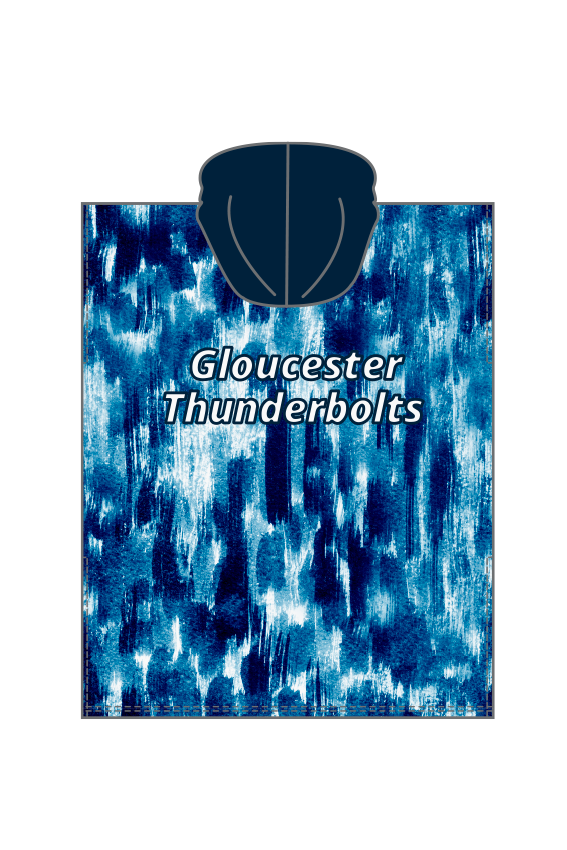 Sand Free Hooded Towel - Gloucester Thunderbolts SC