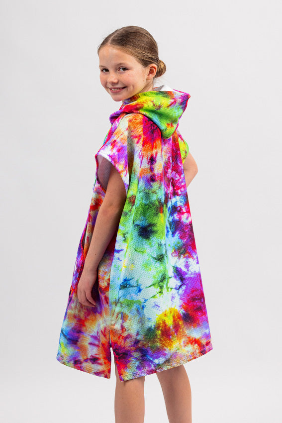 Kids Sand Free Hooded Towels - Kaleidoscope