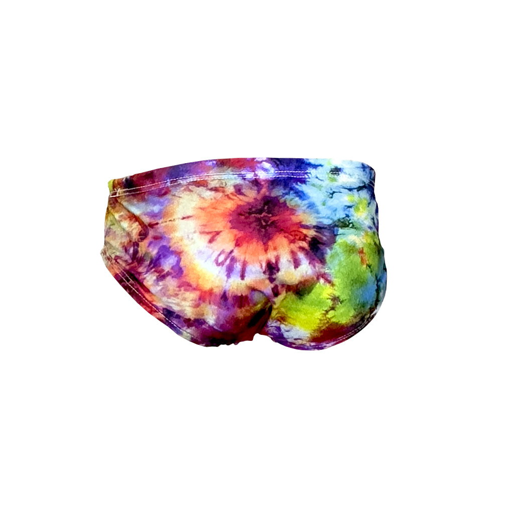 rainbow tie dye mix Boys Chlorine Proof Brief. Australian Made