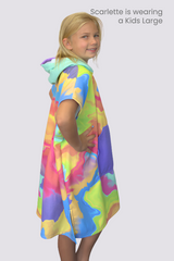 Kids Sand Free Hooded Towel - Bubblegum