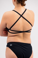 Ladies Chlorine Proof Two Piece Top - Basic Black