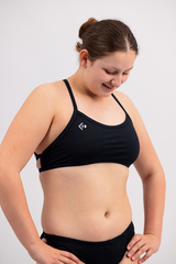 Ladies Chlorine Proof Two Piece Top - Basic Black