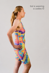 Ladies Chlorine Resistant Legsuit Swimwear -Bubblegum – Fashion Fish Swimwear