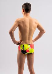 Men's Chlorine Resistant Swim Briefs - Neon Pop