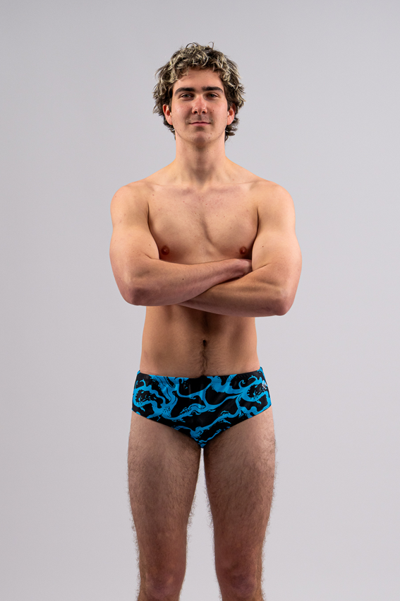 Men's Chlorine Resistant Swim Briefs - Shockwave