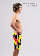 Men's Chlorine Resistant Jammers - Neon Pop