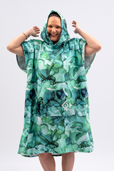 Adult Hooded Towel -Sand Free - Emerald Tide