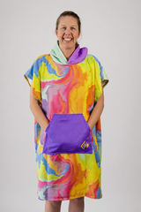 Adult Sand Free Hooded Towel - Bubblegum