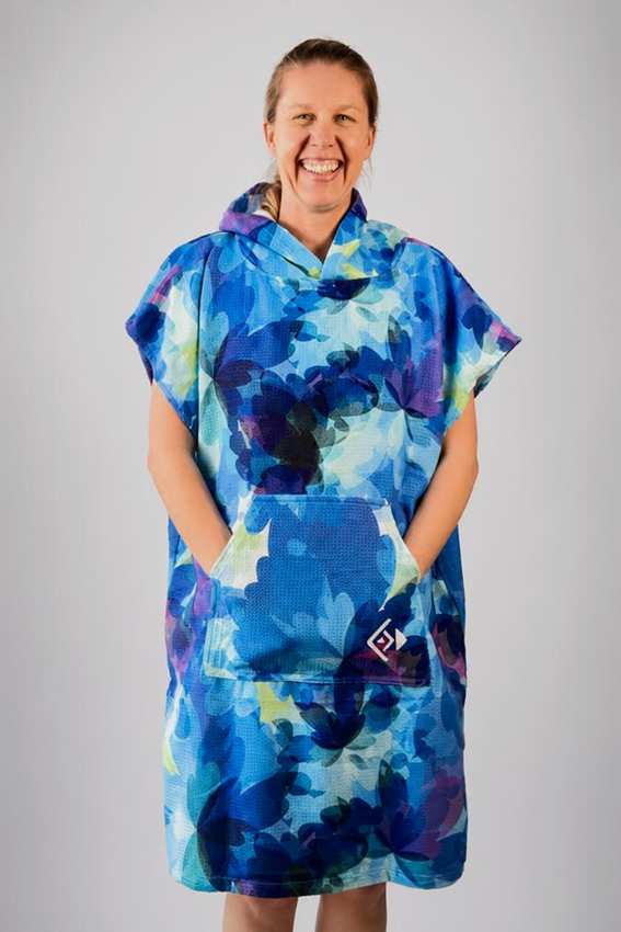 Adult Sand Free Hooded Towel - Periwinkle