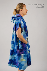 Adult Sand Free Hooded Towel - Periwinkle