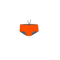 Boys/Men's Swim Trunks- Chlorine Resistant Swimwear - Warilla Barrack Point SLSC - Fluro Orange