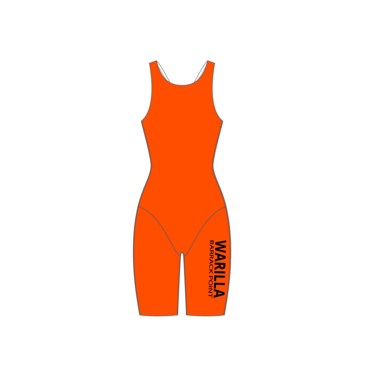 Fluro Orange Chlorine Proof Leg Suit - Warilla Barrack Point SLSC ...