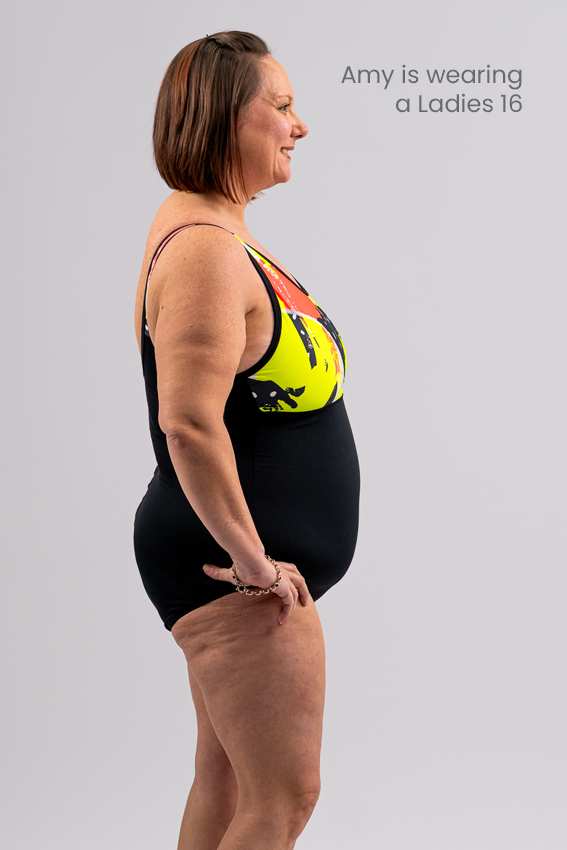 Woman's Empowered Chlorine Proof One Piece - Neon Pop/Black