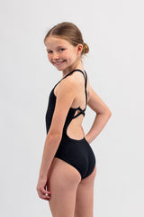 Period Swimwear - Girls One Piece Swimsuit  - Basic Black