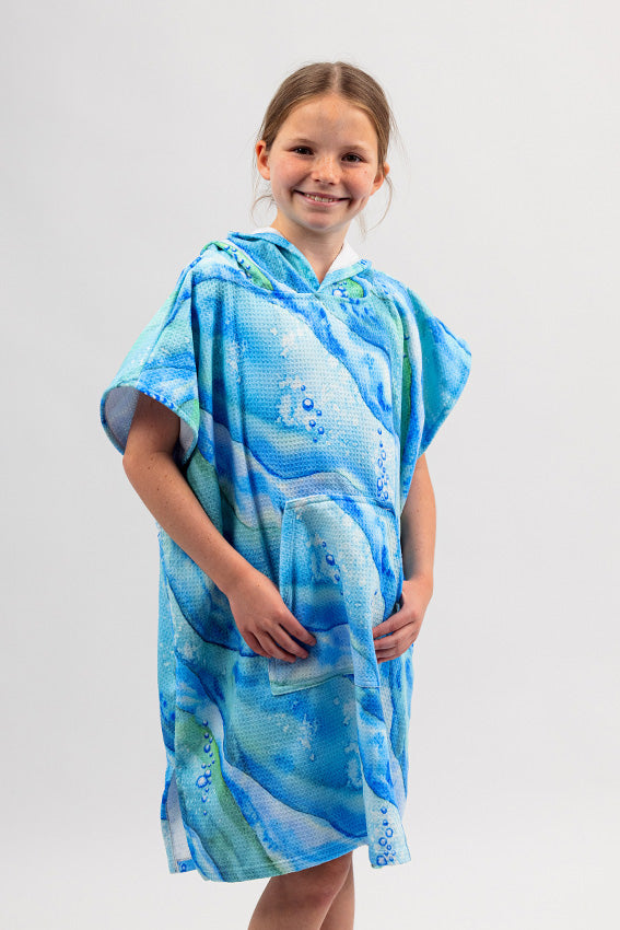 Kids Sand Free Hooded Towel -Digital Marine