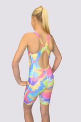 Girls Chlorine Resistant Legsuit Swimwear - Bubblegum