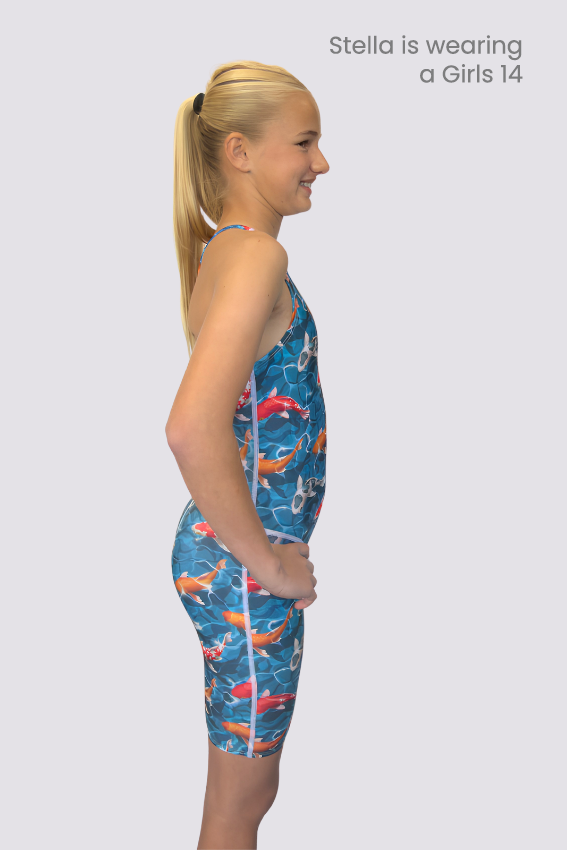 Girls Chlorine Resistant Legsuit Swimwear - 3 Second Memory