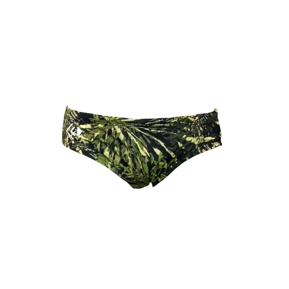 camouflage print boys chlorine proof brief. Australian Made