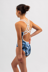 Girls Chlorine Proof One Piece Inked