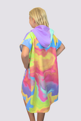 Kids Sand Free Hooded Towel - Bubblegum