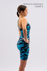 Ladies Chlorine Resistant Knee Length Swimsuit - Shockwave