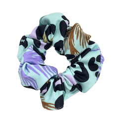 Chlorine Proof Swim Scrunchie - Leopard Lagoon