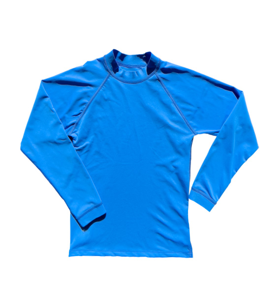 Adults Long Sleeve Chlorine Proof Rashie - Marine Blue