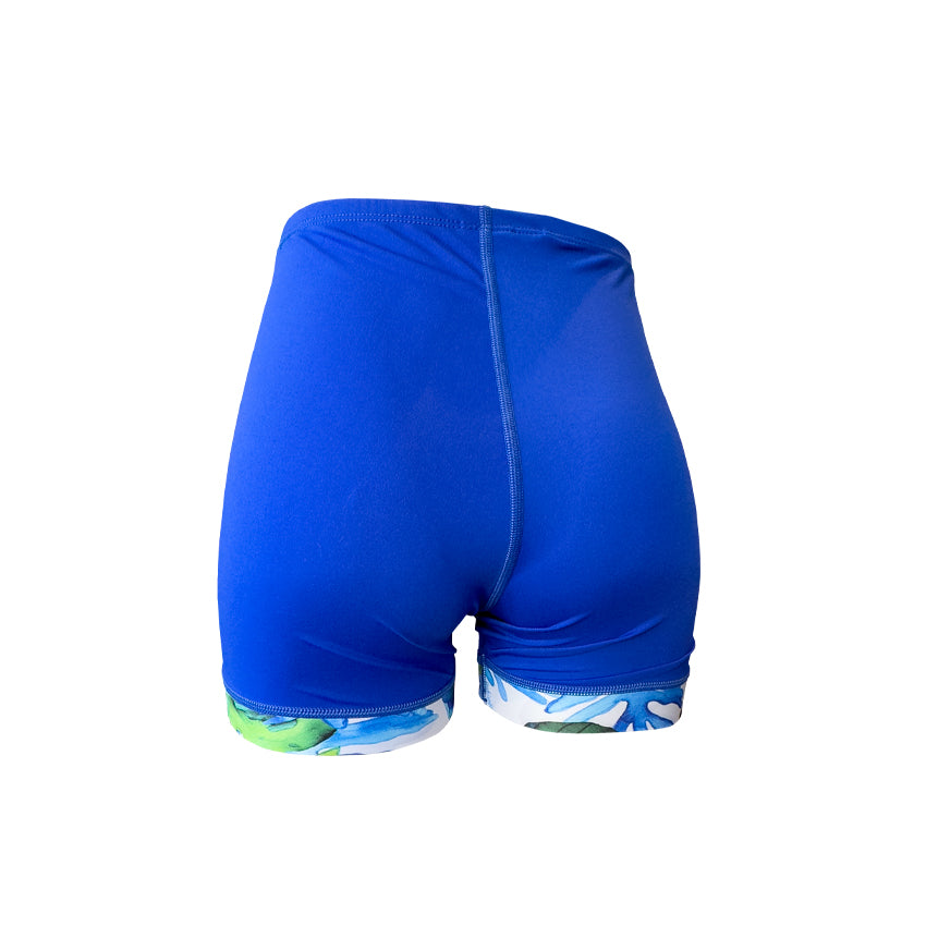 Ladies Chlorine Proof Paddle Short - Blue/Chill Out