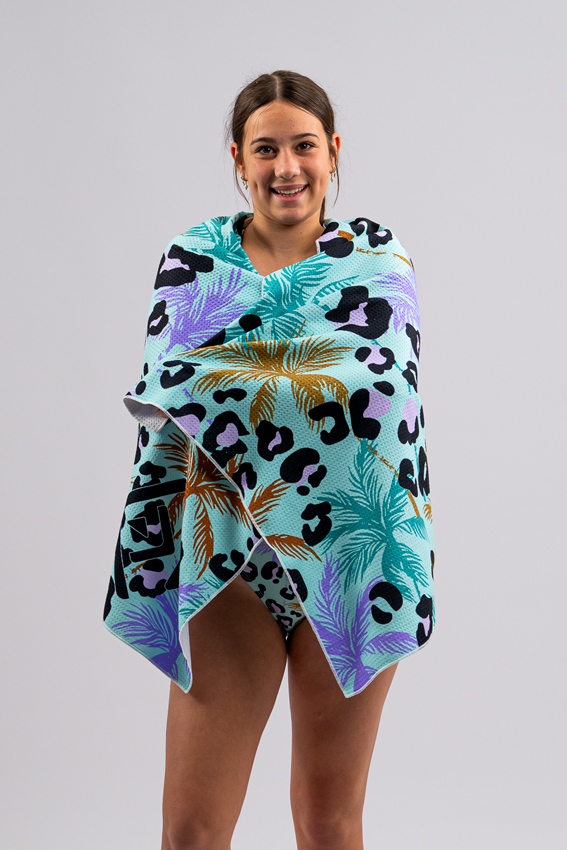 Sand Free Beach Towel - Leopard Lagoon