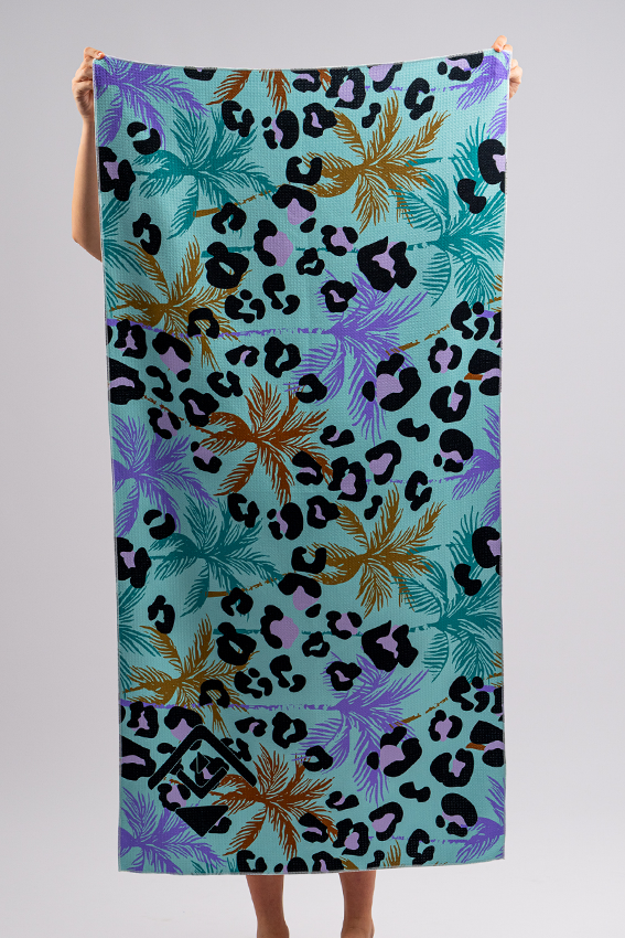 Sand Free Beach Towel - Leopard Lagoon