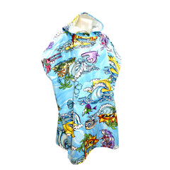 Kids Sand Free Hooded Towel - Crazy Ride