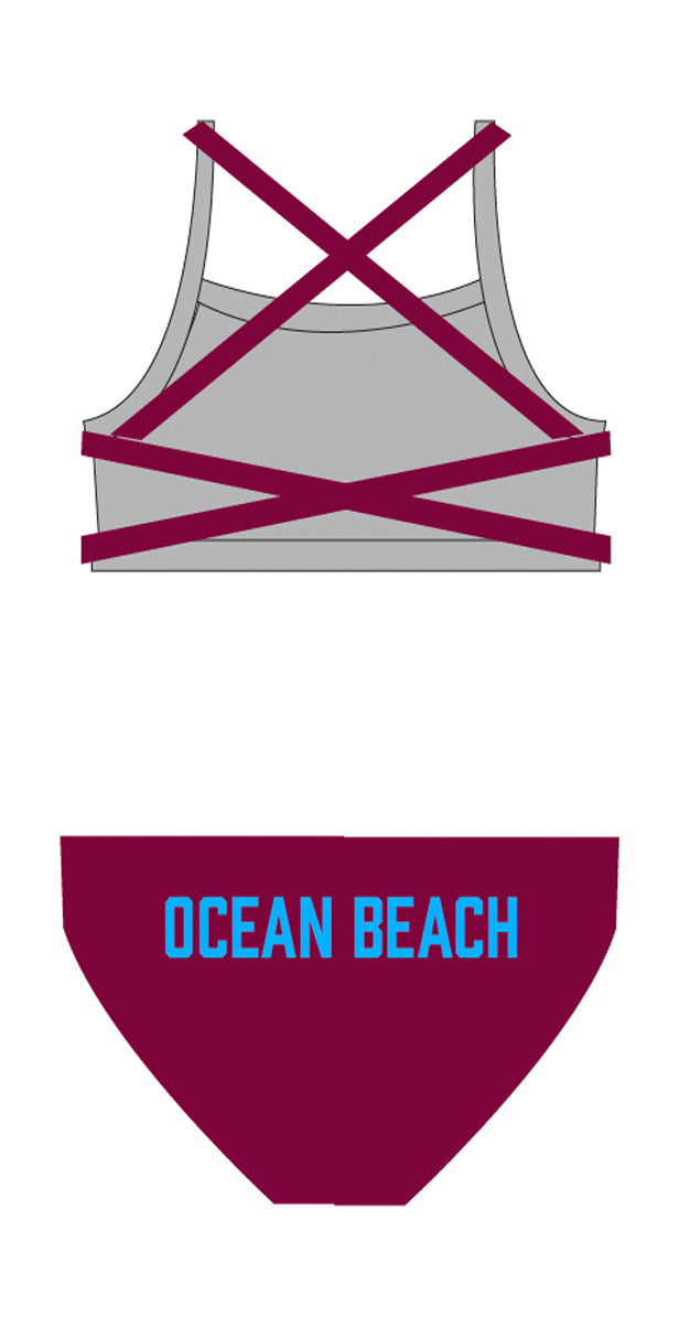 Ocean Beach SLSC Ladies 2 piece - FashionFishDesigns