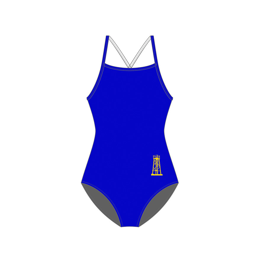 Ladies Chlorine Proof One Piece - Plain Redhead SLSC